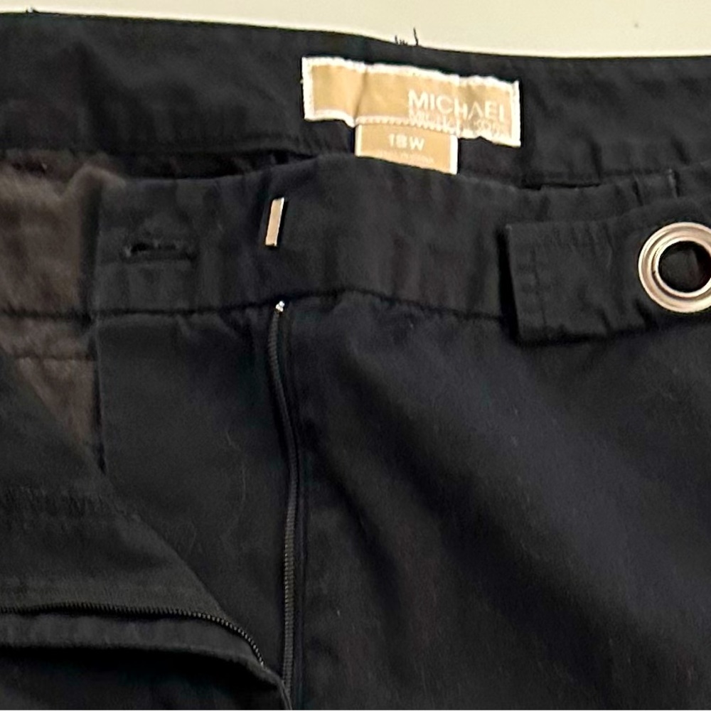 MICHAEL Michael Kors Black Straight Leg Ankle Pants, 18W, worn once.